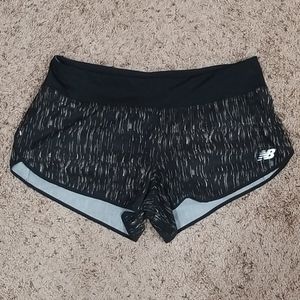 NEW BALANCE black gray swim shorts with lining